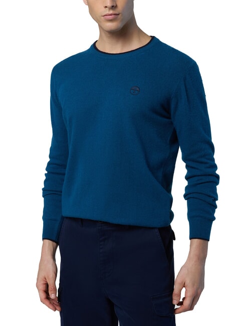 N|S Maglione a girocollo water green - Maglie Uomo