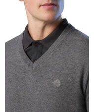 NORTH SAILS N|S Maglione con scollo a V medium grey melange - Maglie Uomo - 3