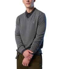 NORTH SAILS N|S Maglione con scollo a V medium grey melange - Maglie Uomo - 4