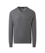 NORTH SAILS N|S Maglione con scollo a V medium grey melange - Maglie Uomo - 5