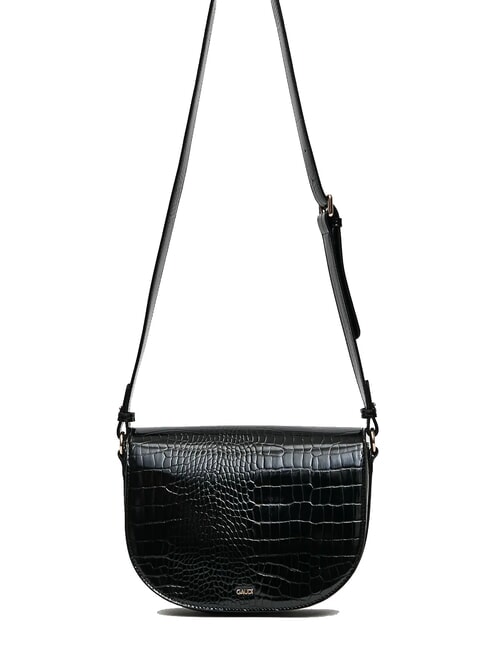 EVELYN COCCO Borsa a tracolla media stampata NERO - Borse Donna