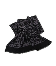 GAUDÌ ESTELLE Sciarpa sfrangiata logo all over - Sciarpe