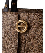 BORBONESE TULIP  Borsa a mano, con tracolla op naturale/nero - Borse Donna - 4