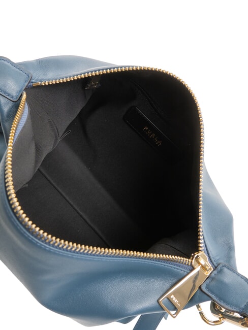 TONIE Borsa a tracolla, in pelle grigio blu - Borse Donna
