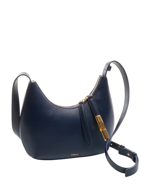 GOCCIA Borsa a spalla pelle martellata blu reale - Borse Donna