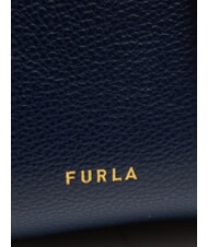 FURLA GOCCIA Borsa a spalla pelle martellata blu reale - Borse Donna - 3