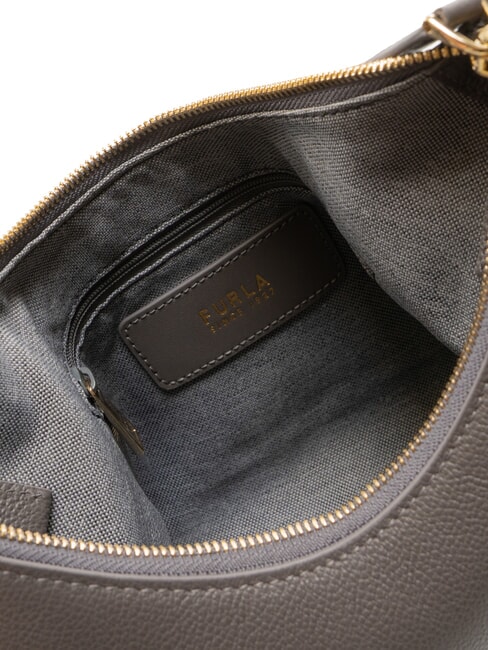 GOCCIA Borsa a spalla pelle martellata urban gray - Borse Donna