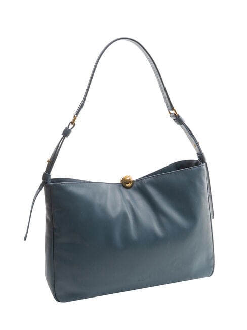 SFERA SOFT Borsa a spalla in pelle grigio blu - Borse Donna