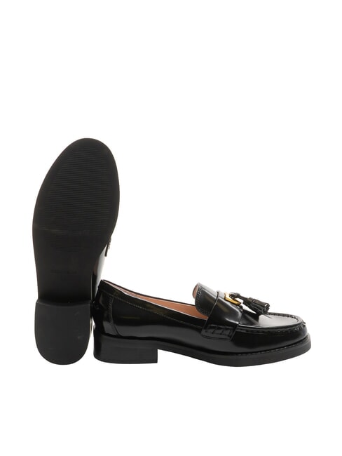 BEAT SHINY Mocassini in pelle con nappina Nero - Scarpe Donna