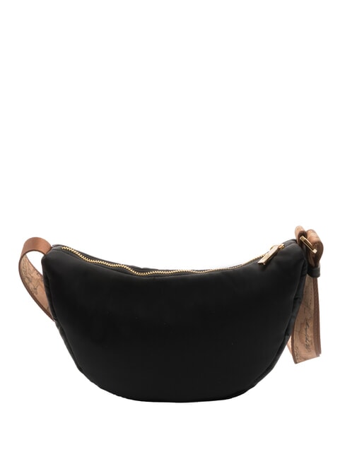 PUFFY NYLON Borsa mezzaluna mini tracolla Nero - Borse Donna