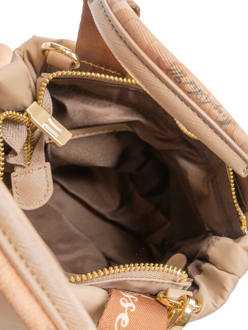 PUFFY NYLON Borsa a mano piccola con tracolla greige - Borse Donna