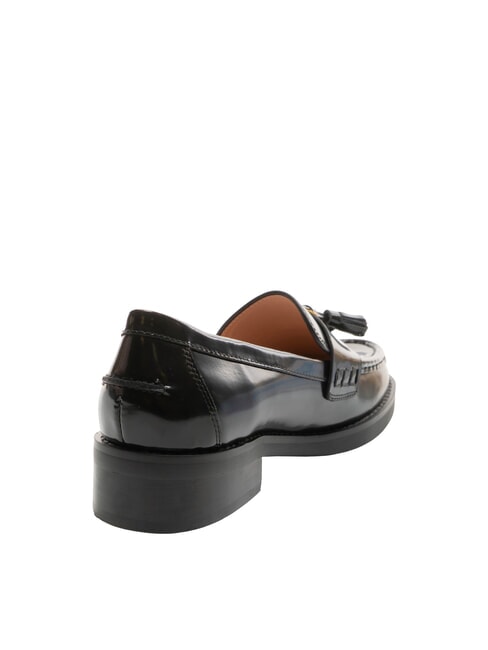 BEAT SHINY Mocassini in pelle con nappina Nero - Scarpe Donna