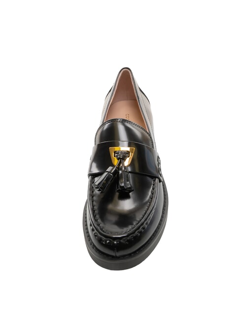 BEAT SHINY Mocassini in pelle con nappina Nero - Scarpe Donna