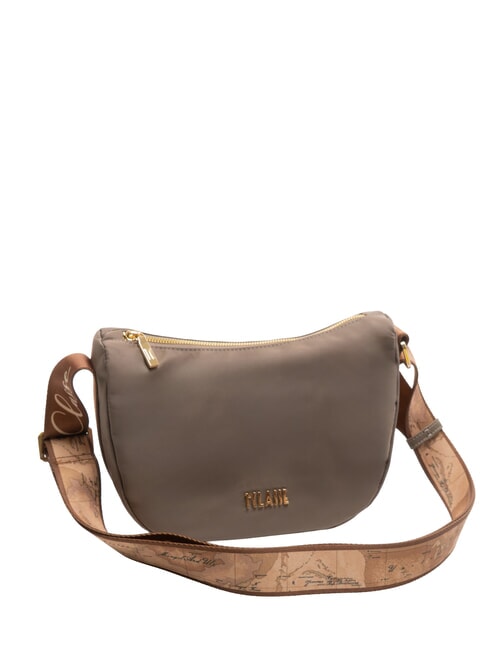 STORMY NYLON Borsa mezzaluna piccola tracolla tortora - Borse Donna