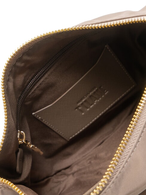 STORMY NYLON Borsa mezzaluna piccola tracolla tortora - Borse Donna