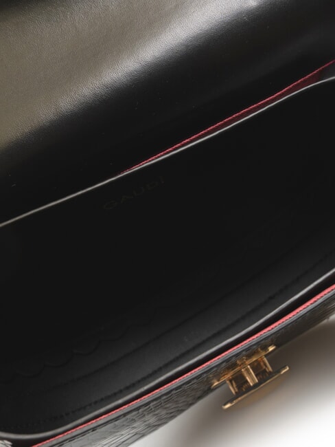 EVELYN COCCO Borsa a tracolla stampata piccola NERO - Borse Donna