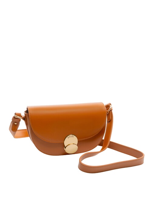 EVELYN Borsa a tracolla piccola con flap tan - Borse Donna