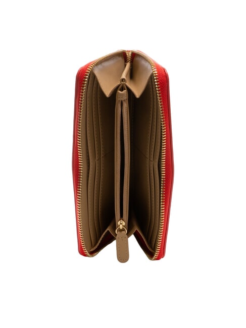 QUILTED Portafoglio grande zip around ROSSO - Portafogli Donna