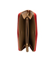 LOVE MOSCHINO QUILTED Portafoglio grande zip around ROSSO - Portafogli Donna - 2