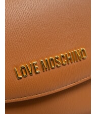 LOVE MOSCHINO CHUNKY TAB Borsa con flap e tracolla CUOIO - Borse Donna - 4