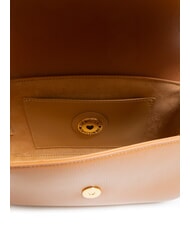 LOVE MOSCHINO CHUNKY TAB Borsa con flap e tracolla CUOIO - Borse Donna - 5