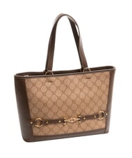 GAUDÌ NEW DIAZ Borsa shopping con logo jacquard tan - Borse Donna - 2