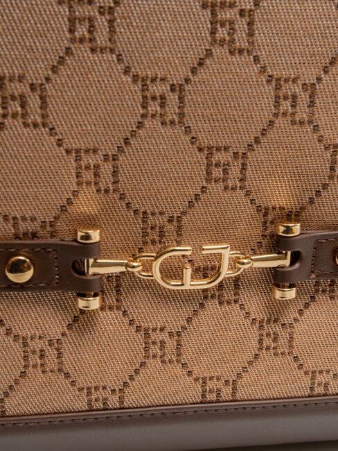 NEW DIAZ Borsa shopping con logo jacquard tan - Borse Donna