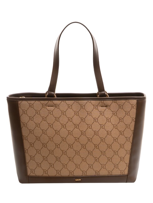 NEW DIAZ Borsa shopping con logo jacquard tan - Borse Donna