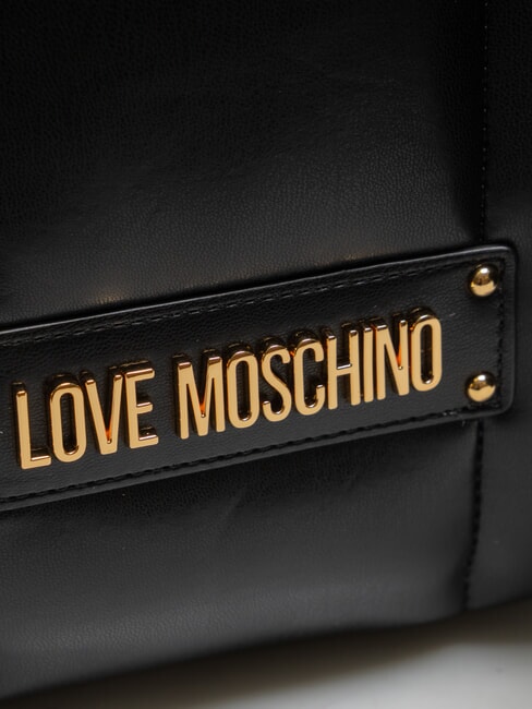 PUFFY LOGO Zaino con pouch cuore nero/rosso/nero - Borse Donna