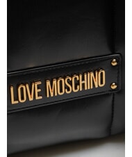 LOVE MOSCHINO PUFFY LOGO Zaino con pouch cuore nero/rosso/nero - Borse Donna - 3