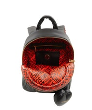 LOVE MOSCHINO PUFFY LOGO Zaino con pouch cuore nero/rosso/nero - Borse Donna - 5