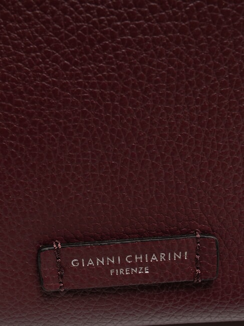 NORA POUCH Pochette in pelle con polsierina e tracolla wine berry - Borse Donna