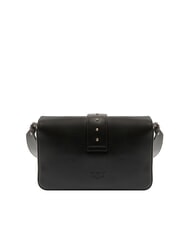 PINKO LOVE ONE CLASSIC SLOUCHY Borsa a spalla in pelle nero limousine - matt silver - Borse Donna - 4