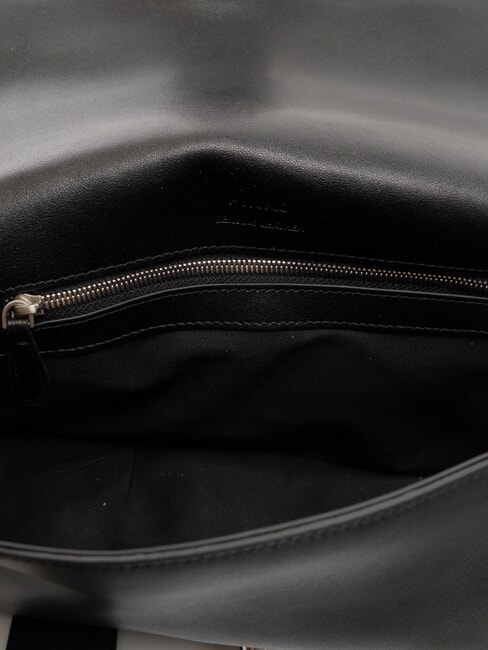 LOVE ONE CLASSIC SLOUCHY Borsa a spalla in pelle nero limousine - matt silver - Borse Donna