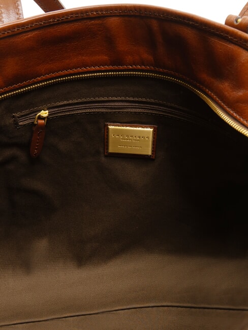 STORY DONNA Borsa shopping a spalla in pelle MARRONE - Borse Donna