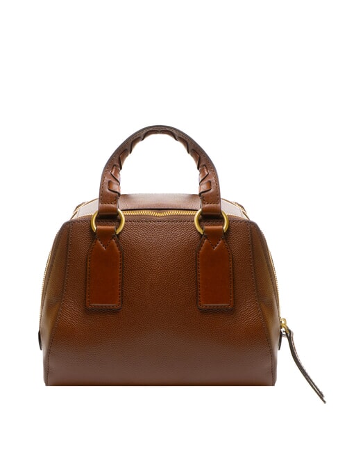 INES Borsa bauletto in pelle con tracolla MARRONE - Borse Donna