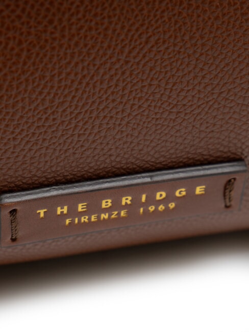 INES Borsa bauletto in pelle con tracolla MARRONE - Borse Donna