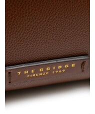 THE BRIDGE INES Borsa bauletto in pelle con tracolla MARRONE - Borse Donna - 4