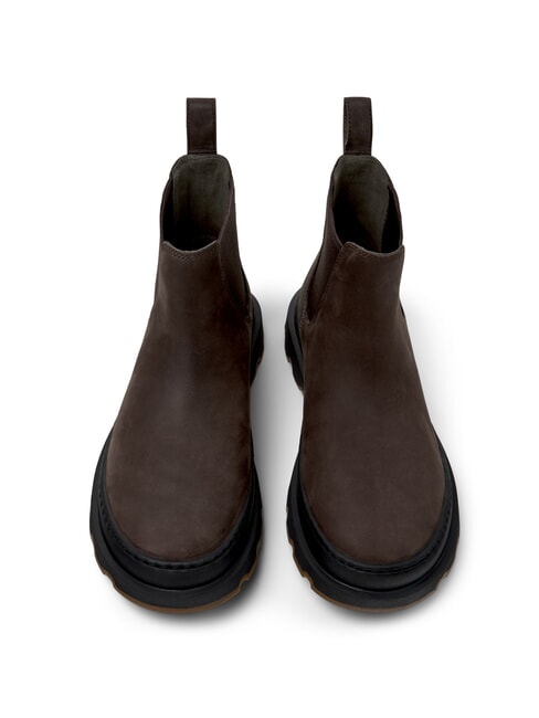 BRUTUS+ Stivaletti donna in pelle nabuck dark brown - Scarpe Donna