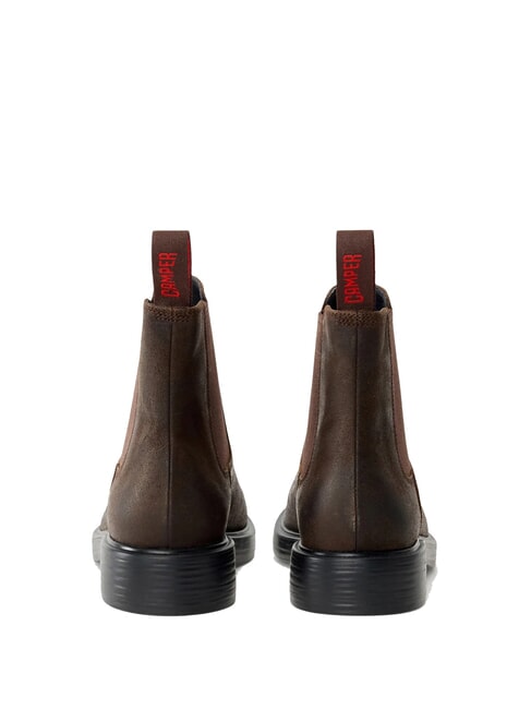 DEAN Stivaletti chelsea in pelle nabuck dark brown - Scarpe Uomo