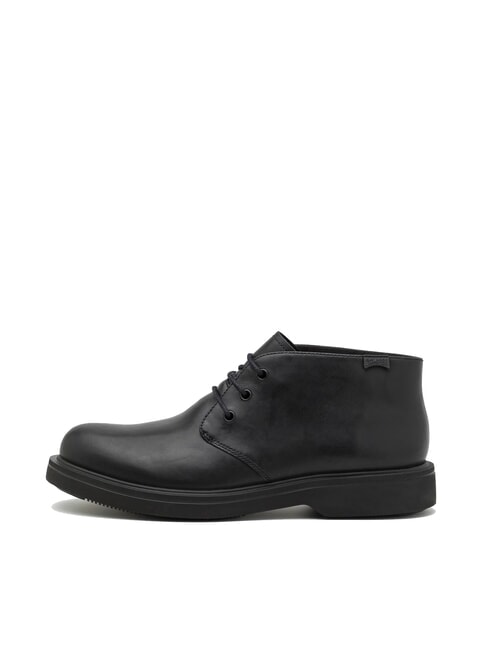 NORMAN Stivaletti stringati in pelle black - Scarpe Uomo