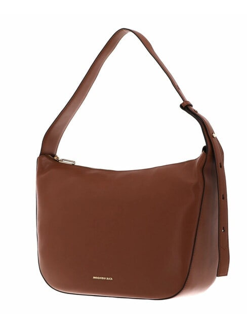 LUNA Borsa in pelle a spalla caramel cafe - Borse Donna