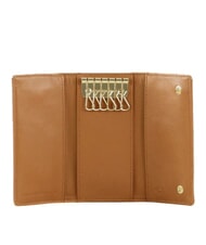 MANDARINA DUCK LUNA Astuccio portachiavi in pelle caramel cafe - Portachiavi - 2