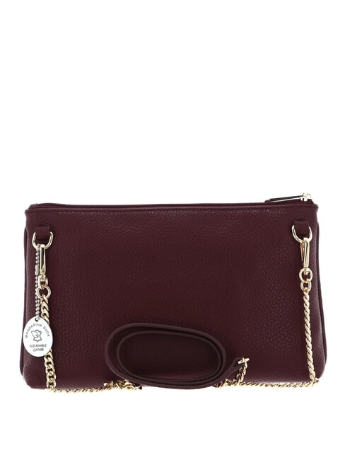 MELLOW Borsa in pelle tracolla catena windsor wine - Borse Donna