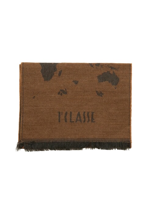 GEO Sciarpa con frange castagna - Sciarpe