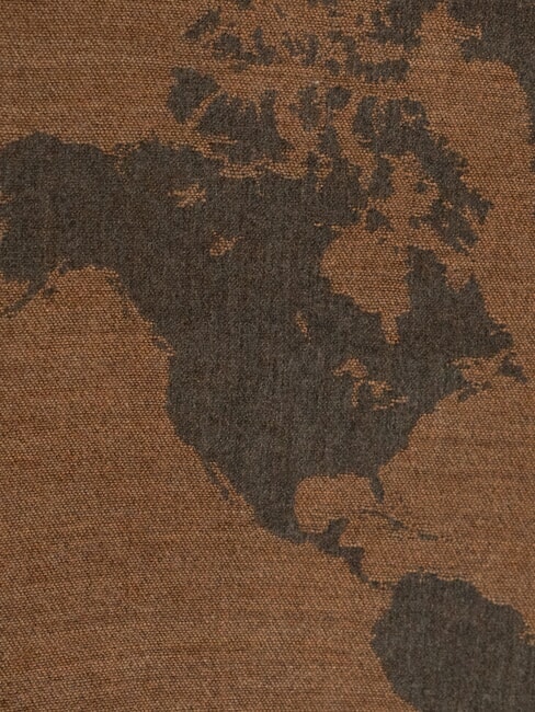 GEO Sciarpa con frange castagna - Sciarpe