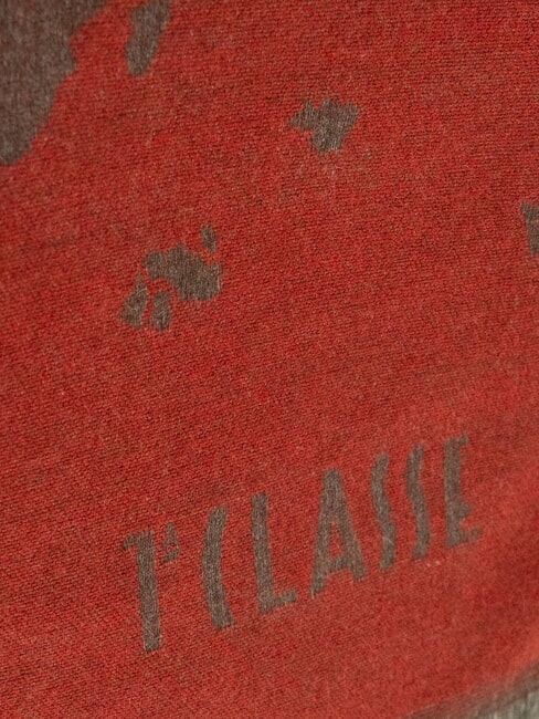 GEO Sciarpa con frange rosso acero - Sciarpe