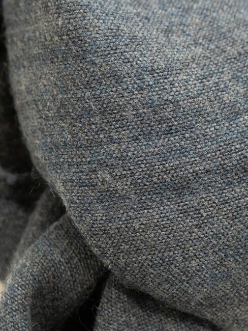 GEO Sciarpa con frange blu lapis - Sciarpe