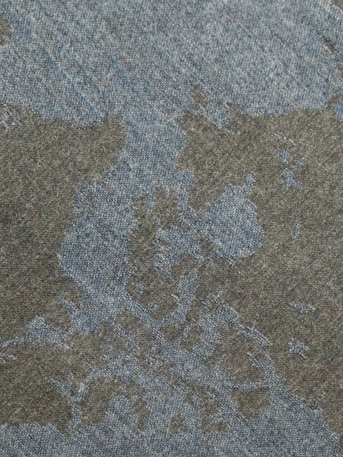 GEO Sciarpa con frange blu lapis - Sciarpe