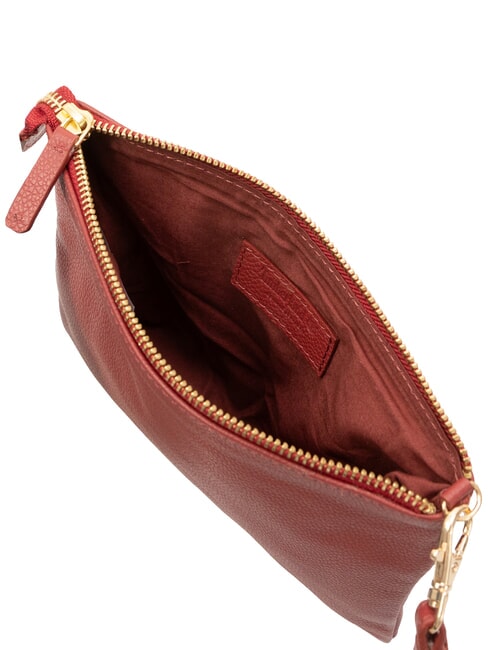 SMALL Pochette in pelle piccola con polsierina red - Borse Donna